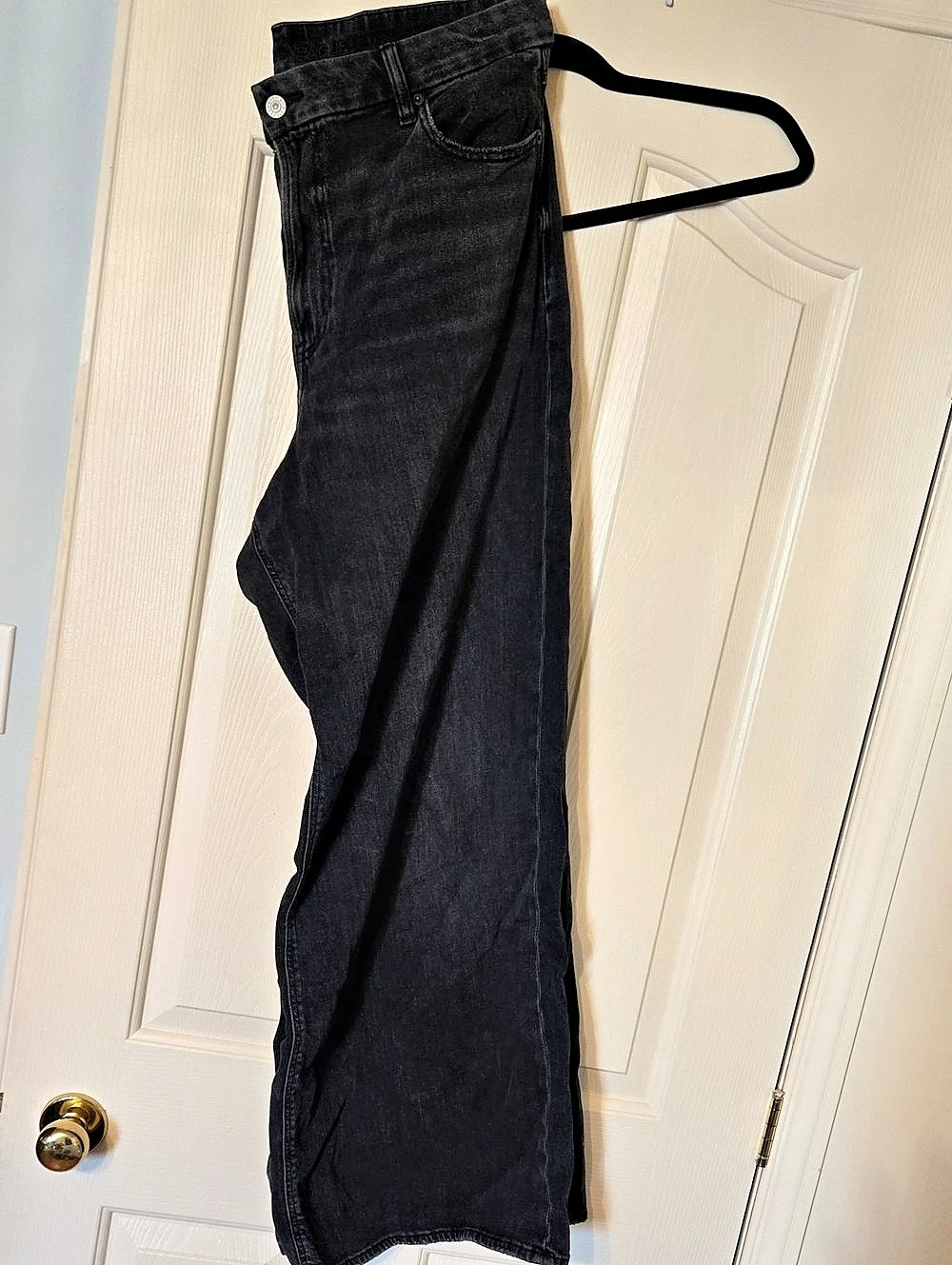 American Eagle Baggy High Ride Wide Leg Jeans Waist 18 Long